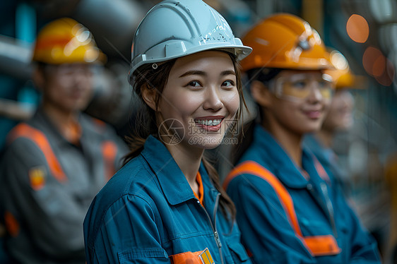 车间的女性工人图片