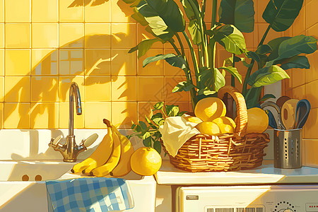厨房的水果图片