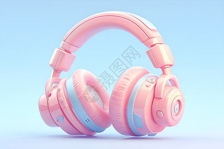 粉色耳机图片