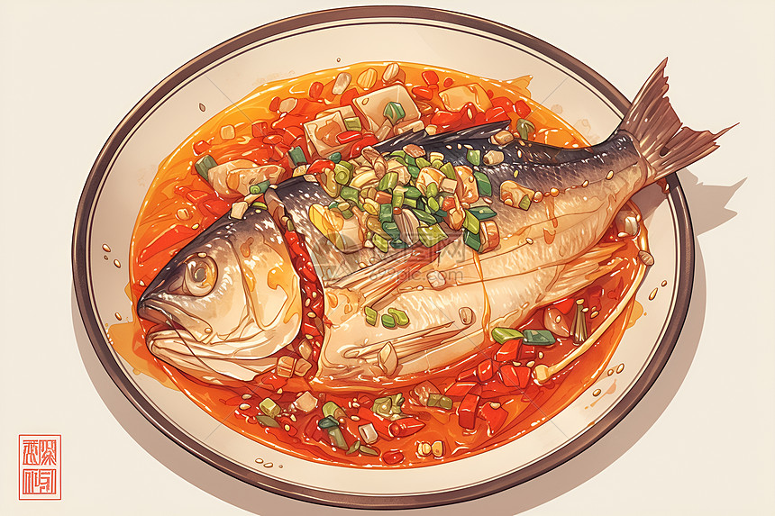 馋人的中式红烧鱼图片