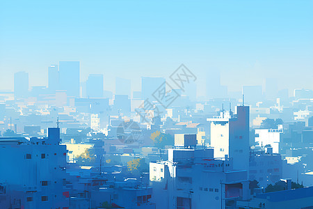 城市建筑风景背景图片
