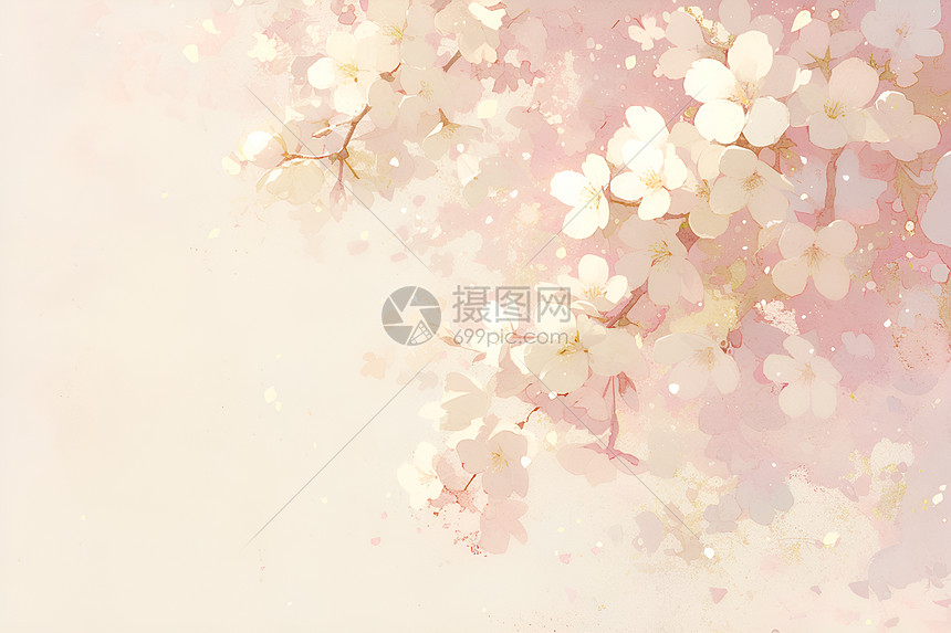 梦幻美丽的樱花图片