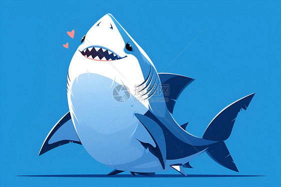 可爱搞笑小鲨鱼图片