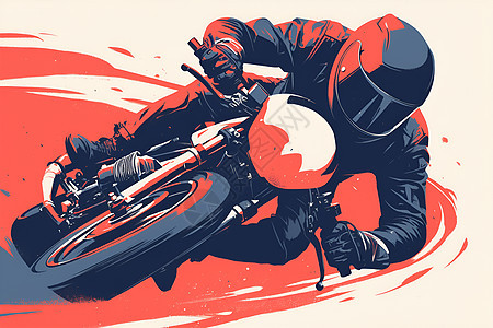 摩托车骑士图片