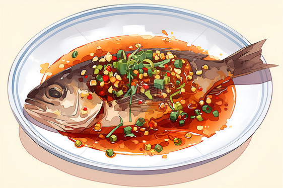 中式烹饪鱼图片