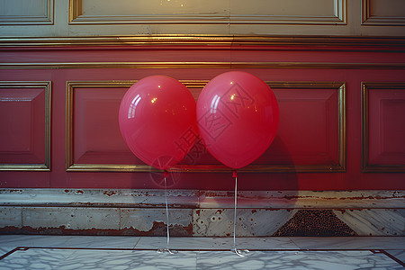 红色充气气球图片