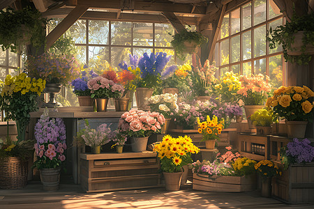 精致的花店精致康乃馨盆栽高清图片