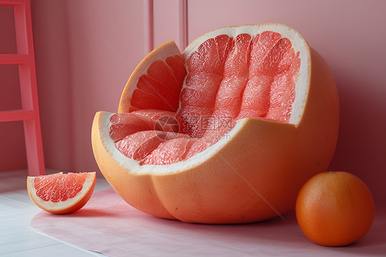 柚子形象的沙发图片