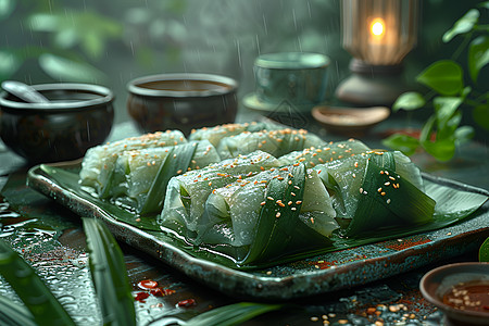 香糯美味的粽子背景图片