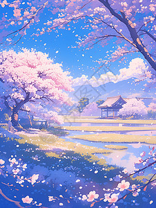 樱花盛开美景图片