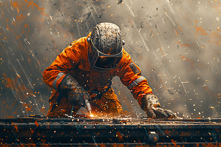 工人在焊接活动图片