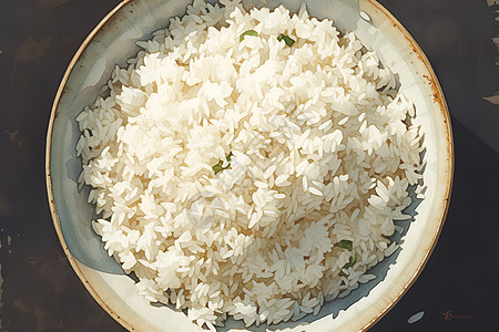 一碗白米饭图片