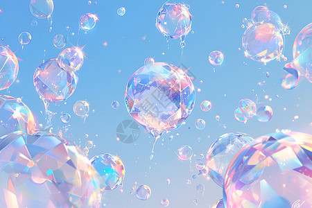 欢乐舞动的泡泡图片