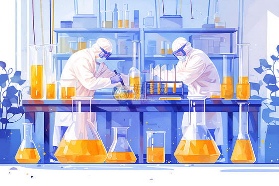 医院实验室中的科学家图片