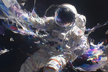 太空中的探险者图片
