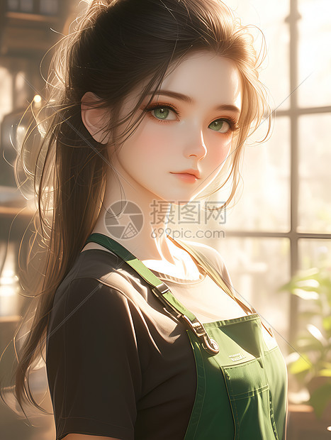 绿野仙踪窗前少女图片