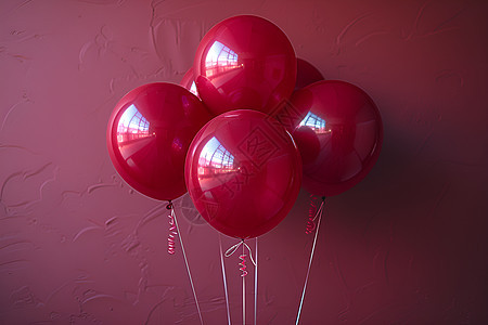 仪式上的红色气球图片
