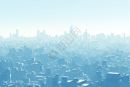 巍峨的城市高楼背景图片