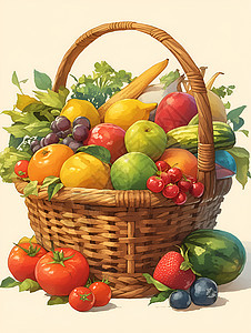 水果篮设计图片
