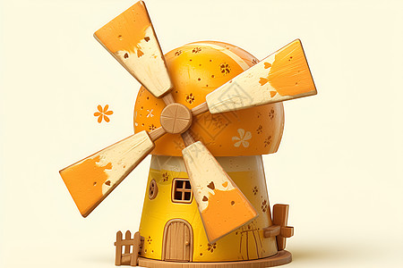 玩具风车房子图片