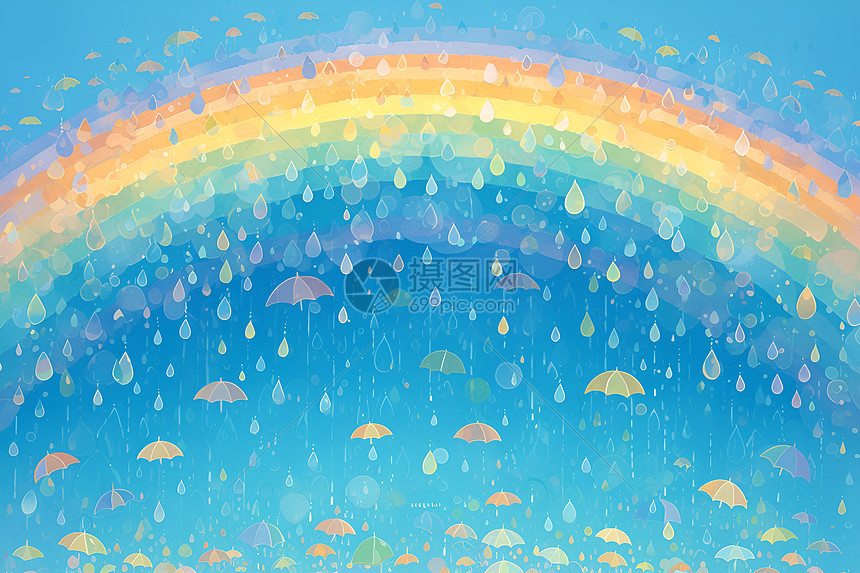 雨中的彩虹世界图片