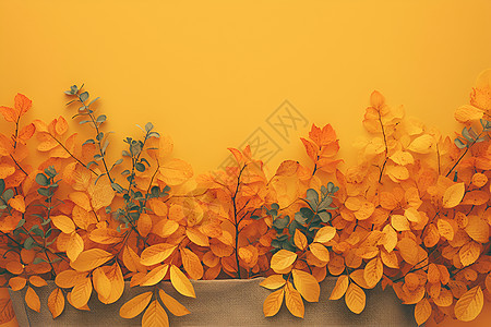 秋色盛放的背景背景图片