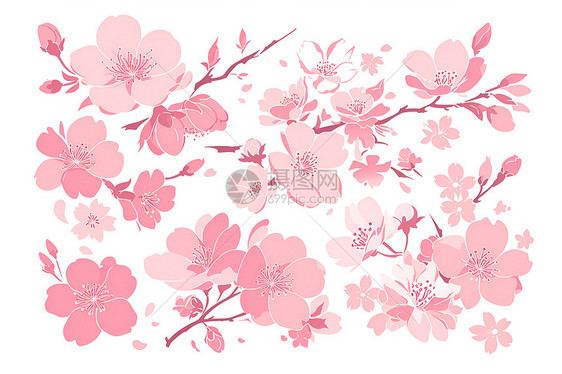 粉色樱花的墙纸图片