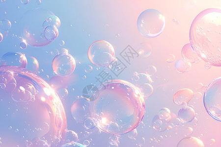 粉色的气泡图片