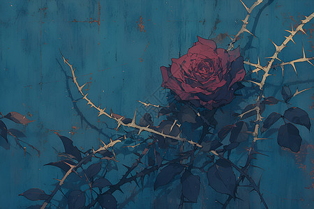 刺丛里的玫瑰图片