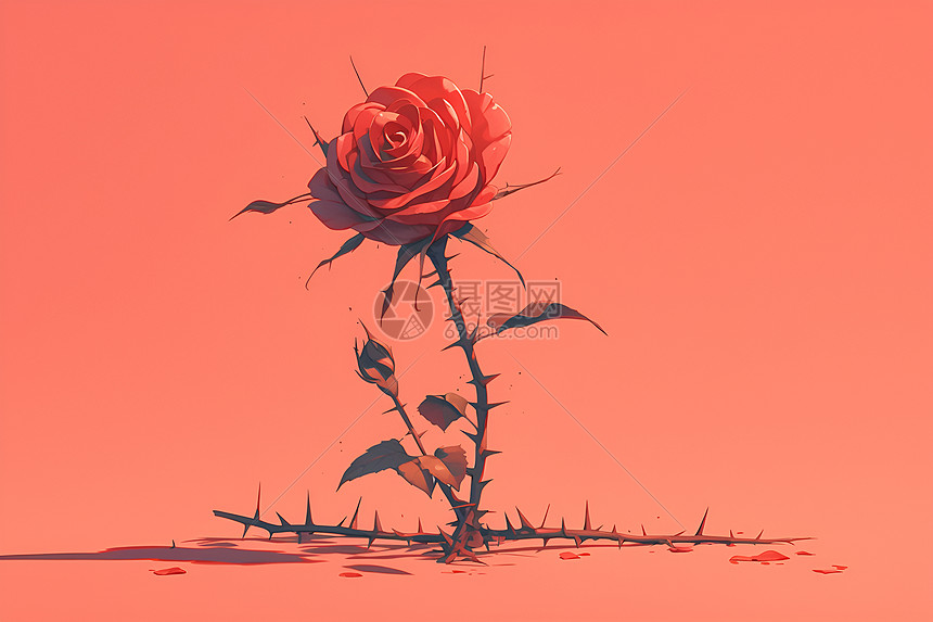孤寂玫瑰图片