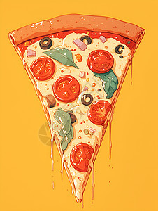 诱人的披萨背景图片