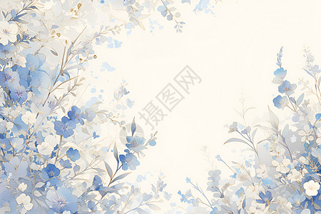 蓝色兰花的精美背景图片