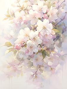 柔和清新的花卉背景图片