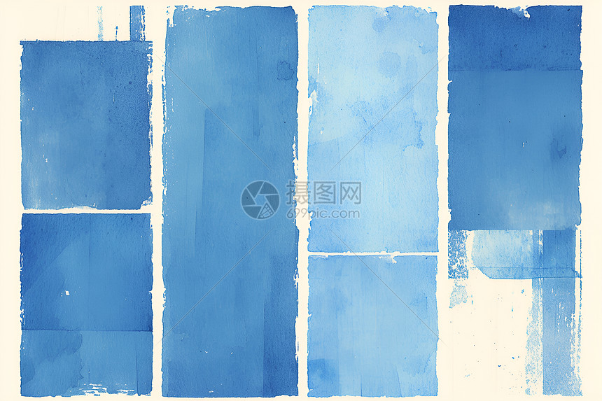 蓝色的抽象瓷砖图片