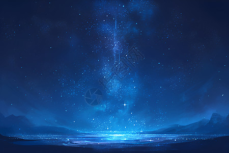 夜晚星空的繁星背景图片
