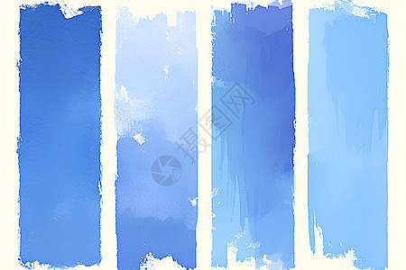 蓝色水彩笔刷背景图片