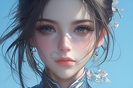 梦幻汉服美少女图片