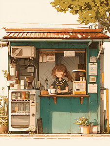 小巧的咖啡屋图片