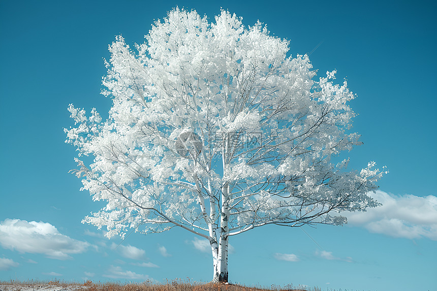 美丽的白桦树图片