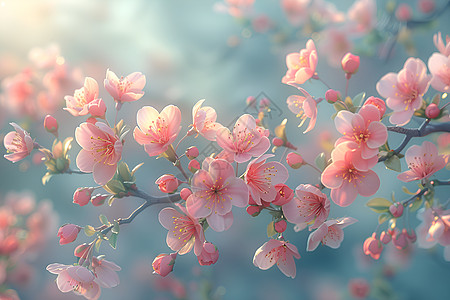 宁静盛放的樱花图片