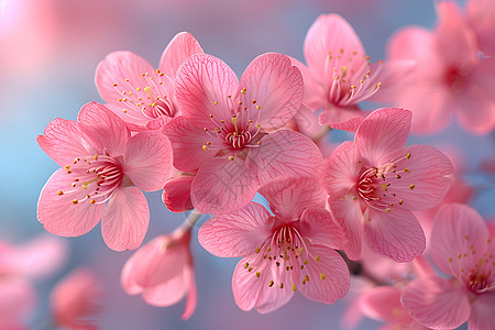 樱花粉色花瓣的绽放图片
