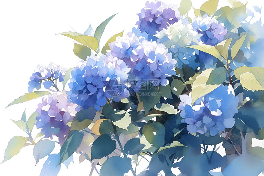 蓝色的花朵图片