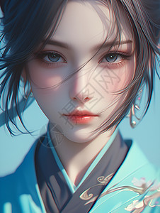 古风美少女背景图片