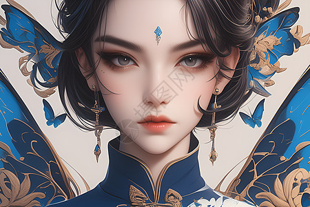 汉服仙女插画图片