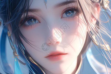 梦幻美少女插画图片