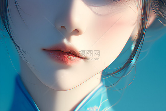 美丽的华服少女图片