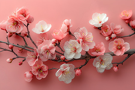 娇美的樱花枝图片