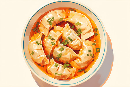 美味中式饺子盛宴图片