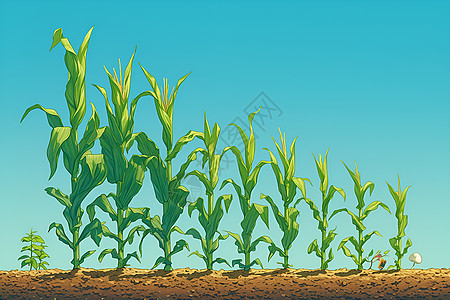 田野里的玉米高清图片