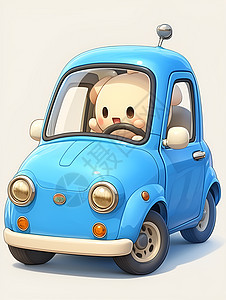 蓝色玩具车背景图片